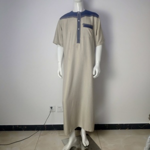 Vêtements Islamiques en Gros pour Homme, Robe Musulmane Originale, Qamis Ikaf Abaya Dubai <span class=keywords><strong>Dishdasha</strong></span> - Product Image 2