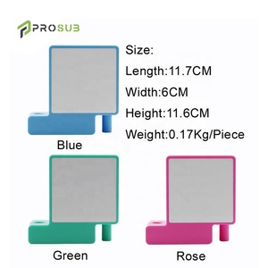 Prosub Sublimation porte-stylo blanc en plastique 3 couleurs bureau bureau crayon conteneur brosse Pot - Product Image 5