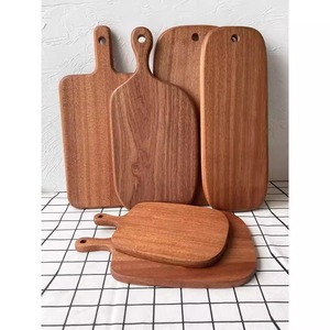 Planche à découper rectangulaire en bois massif avec poignée, pour fruits et pain - Product Image 4
