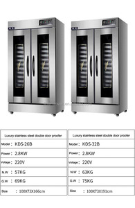 Entrada automática de agua, 32 bandejas, <span class=keywords><strong>proofer</strong></span> de masa, sala de fermentación duradera/gabinete de <span class=keywords><strong>proofer</strong></span> de calentamiento de masa