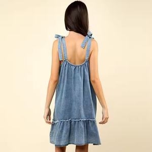 Prix Exceptionnel, Vente Flash : Robe d'été grande taille pour femme, style Y2K, mini, en jean délavé à l'acide, avec bretelles, pour femme - Product Image 5