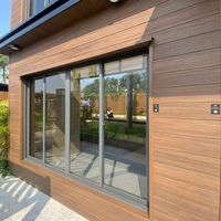 Panneau mural moderne en WPC co-extrudé 90 mm, ignifuge, imperméable, insonorisant, grain de bois, panneau 3D, revêtement B1, intérieur