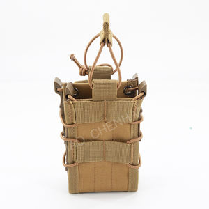 ダブルマガジンポーチバッグタクティカルギアコヨーテブラウンカバーポリエステルカモフラージュユニセックス防水タクティカルマガジンポーチ - Product Image 5