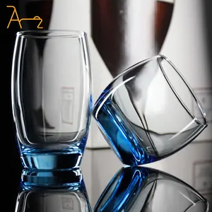 Wholesale mini vintage cheap wedding clear drinking glass in bulk personalized colored blue white wine glasses