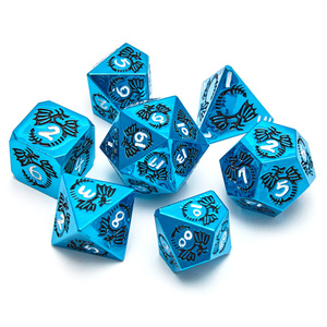 Ensemble <span class=keywords><strong>de</strong></span> dés DND en métal, alliage <span class=keywords><strong>de</strong></span> zinc, dés polyédriques solides avec boîte en métal gratuite pour les <span class=keywords><strong>jeux</strong></span> <span class=keywords><strong>de</strong></span> rôle Dragon et Dungeon D&D - Product Image 6