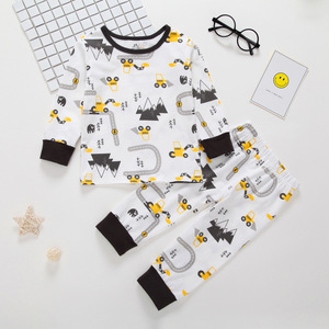 Fournisseur chinois, achat en ligne en gros, vêtements de boutique pour enfants, ensemble de sous-vêtements à manches longues à motifs de dessins animés pour bébé - Product Image 4