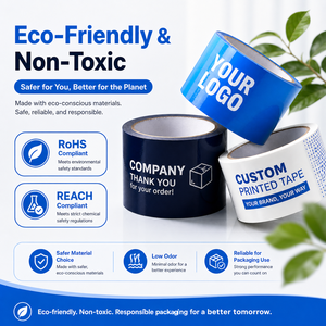 Ruban d'emballage personnalisé <span class=keywords><strong>en</strong></span> BOPP, imprimé avec le nom de votre entreprise, résistant, écologique, avec logo, pour les petites entreprises - Product Image 5