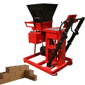 small electric manual small clay interlock brick making machine for sale