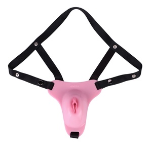 Verrou de chasteté en silicone Sissy, vulve réaliste, dispositif de retenue du pénis, anti-éjaculation, jouet de chasteté masculin, produits sexuels pour adultes, vente en gros - Product Image 3