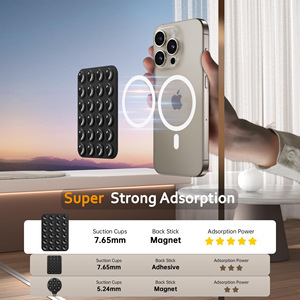 Support magnétique pour téléphone portable avec logo imprimé sur mesure, adhésif antidérapant en silicone, ventouse pour maintien du téléphone portable - Product Image 5