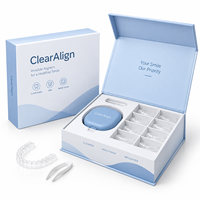Boîte d'emballage magnétique haut de gamme personnalisée avec logo pour kit d'aligneurs dentaires orthodontiques, outils et étui pour laboratoire dentaire