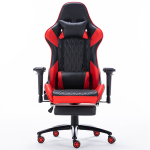 Chaise de jeu Peru Silla <span class=keywords><strong>Gamer</strong></span> en cuir, style course, pour <span class=keywords><strong>PC</strong></span> et bureau, avec repose-pieds, livraison en une seule pièce - Product Image 3