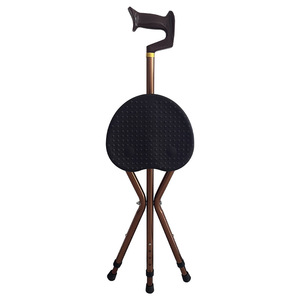 Shunhe <b>Folding</b> Cane <b>Stool</b> Aluminum Alloy Lightweight Tripod Walking Stick With Seat For Hiking Outdoor Use - Product Image 1