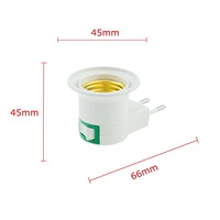 E27 douille de lumière LED support de lampe blanc vers prise ue/US support de prise adaptateur convertisseur marche/arrêt pour lampe à ampoule