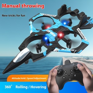 Drone Quadricoptère Télécommandé 4 Canaux en Mousse ABS, Modèle d'Avion de Chasse, Haute Définition, Alimentation Électrique, Vidéo HD 1080p - Product Image 5