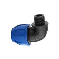 Accessoires de plomberie, raccords sanitaires, raccords en plastique pp en forme de T égal, raccords à compression pour l'irrigation agricole