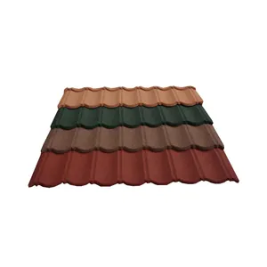 屋面板材价格/彩色石材涂层金属别墅屋面瓦装饰墙板
