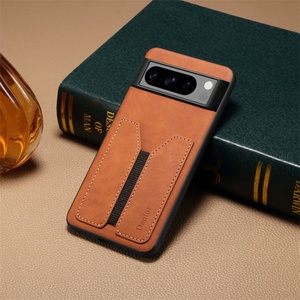 กระเป๋าสตางค์พร้อมสายรัดยางยืดสำหรับกูเกิลพิกเซล 8 7 6 โปร 8A 7A 6A สลิมช่องใส่การ์ดกันกระแทกฝาครอบหนัง PU - Product Image 3