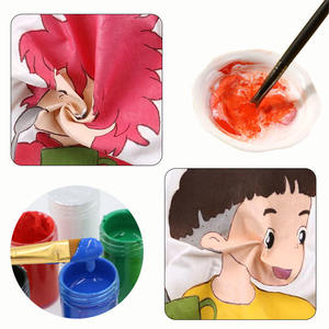 Bview Art 6 colores pintura de tela de alta calidad camiseta impermeable 20ml juego de pintura de tela - Product Image 6