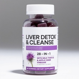 Healthy Supplement Liver Detox Cleanse Dandelion Root Milk Thistle Gummies Private Label Adult Friendly <b>Gummy</b> <b>Candy</b> - Product Image 1