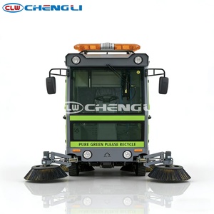 Máquina barredora de calles Clw de 5 cepillos, barredora de carreteras eléctrica, vehículo pequeño - Product Image 2