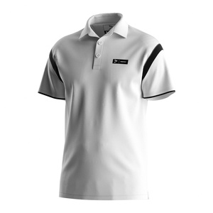 Polo élégant pour homme, blanc, léger et respirant, avec design anti-plis pour un confort ultime - Product Image 1
