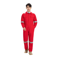 Salopette de travail réfléchissante multi-poches à manches longues en polyester-coton pour hommes, idéale pour les secteurs maritime et mécanique, collection printemps-automne