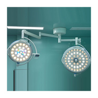 Lampu Bedah LED Tanpa Bayangan Kepala Ganda 160000 Lux 4000-6500K Cahaya Dingin yang Dapat Disesuaikan untuk Ruang Operasi Klinik Bedah