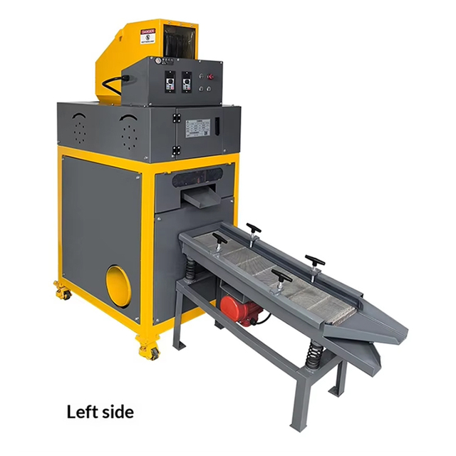 0.2-8 Inch Scrap Cable Wire Recycling Machine With Small Vibrating Screen Can Handle Network Cables Granulator Machine