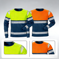 Combinaisons de travail de sécurité en polyester respirant à haute visibilité pour les ouvriers du bâtiment, uniforme réfléchissant