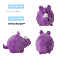 Jouet interactif pour animaux de compagnie, balle en caoutchouc écologique, peluche de luxe, motif chien mignon, classique, moderne, dessin animé, qui couine, rebondit et parle