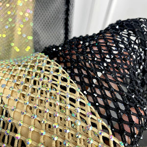 Pantalones transparentes de verano para fiesta, Vaqueros brillantes de rejilla de cristal - Product Image 3