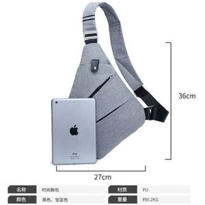 Bolso Bandolera Casual de Alta Calidad, Multifuncional, Antirrobo, para Hombre - Product Image 2