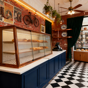 Tùy chỉnh thủy tinh gỗ LED thân thiện với môi bền cao cấp bánh hiển thị truy cập Showcase tủ lạnh tùy chỉnh-thực hiện Pastry - Product Image 6