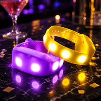 Bracelet LED NFC personnalisé avec logo - Vente en gros - Bracelet RFID programmable avec éclairage RGBW pour événements, concerts et contrôle d'accès