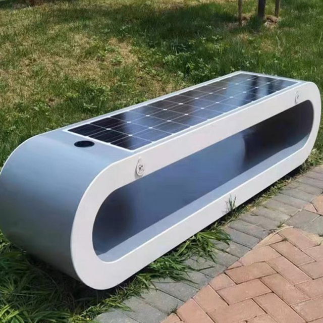 Solar Smart Seat Outdoor Park Bench Bluetooth Speaker Wireless Charging Smart Park Smart Seat