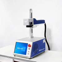 Machine de découpe laser à fibre portable, refroidie par air, pour la gravure sur métal et la fabrication de bijoux, puissance 20W 30W, avec équipement EZCAD