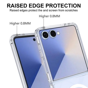 <span class=keywords><strong>Funda</strong></span> Magnética para <span class=keywords><strong>Samsung</strong></span> Galaxy Z <span class=keywords><strong>Flip</strong></span> 7 FE / 8 7 6 5, Carcasa Transparente de Acrílico y PC con Carga Inalámbrica - Product Image 3