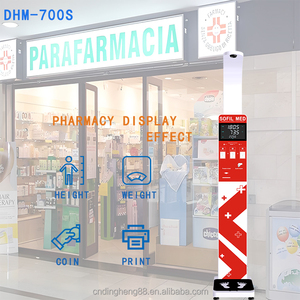 고품질 초음파 디지털 신장 · 중량 측정기 공장 도매 동전식 신체검사센터 - Product Image 6