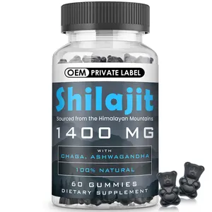 Tùy biến Himalaya Gummy Ashwagandha Chaga chiết xuất tinh khiết shilajit nhựa extarct Gummies