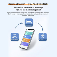   Serrure de porte intelligente avec passerelle Wi-Fi, émetteur sans fil 2.4G, télécommande, déverrouillage, enregistrement, consultation, code d'accès temporaire