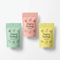 Emballage alimentaire personnalisé de style mignon en film polyester, résistant à l'humidité et aux odeurs, avec fermeture éclair refermable pour aliments pour animaux et lait