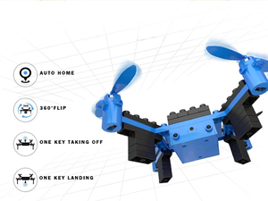 2023 Y thành tự làm khối xây dựng Drone 2.4GHz mini có thể tháo rời rc Quadcopter với Camera HD - Product Image 2