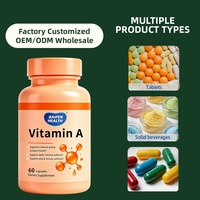 Capsules de complexe multivitaminé A en marque privée OEM/ODM, soin beauté nourrissant pour la peau, hydratation quotidienne pour femmes, anti-âge, soin de santé
