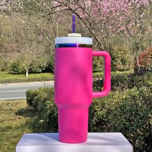 Custom Holographic 40oz Tumbler with Powder Coated Finish and Personalized Logo Engraving for Business Gifts - Product Image 3