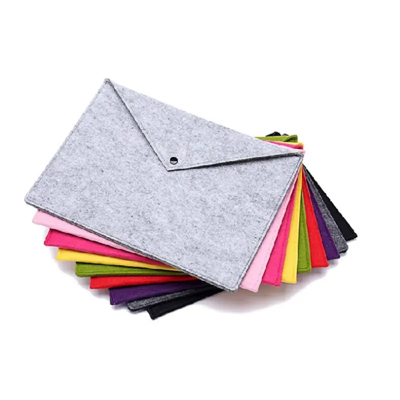 Office Supply Custom Stationery Sleeve Felt A4 File Folder Document Bag