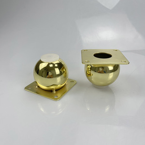 Pieds de meuble Lu Ye Ball Cabinet 6 8 10 cm Or Argent, supports de quincaillerie pour meuble TV, table basse, canapé - Product Image 3