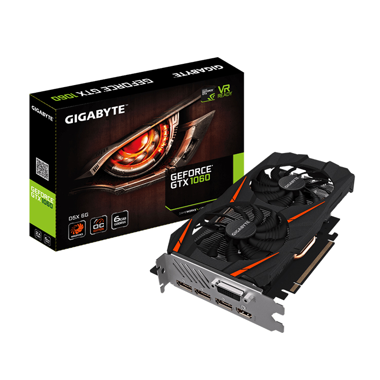 GIGABYTE NVIDIA Geforce GTX 1060 G1 Gaming D5X 6G Used GPU