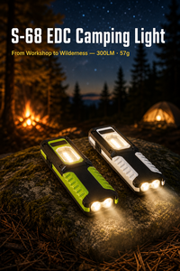 Linterna LED WOSEN Ultra Delgada, ABS, IP65, USB, Doble Fuente, COB, Magnética, EDC, Recargable, Manos Libres, para Camping y Reparaciones - Product Image 6