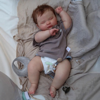 Poupée bébé réaliste de 50 cm, simulée, endormie, adorable nouveau-né, jouet pour enfants, cadeaux, accessoires de jeu d'imitation